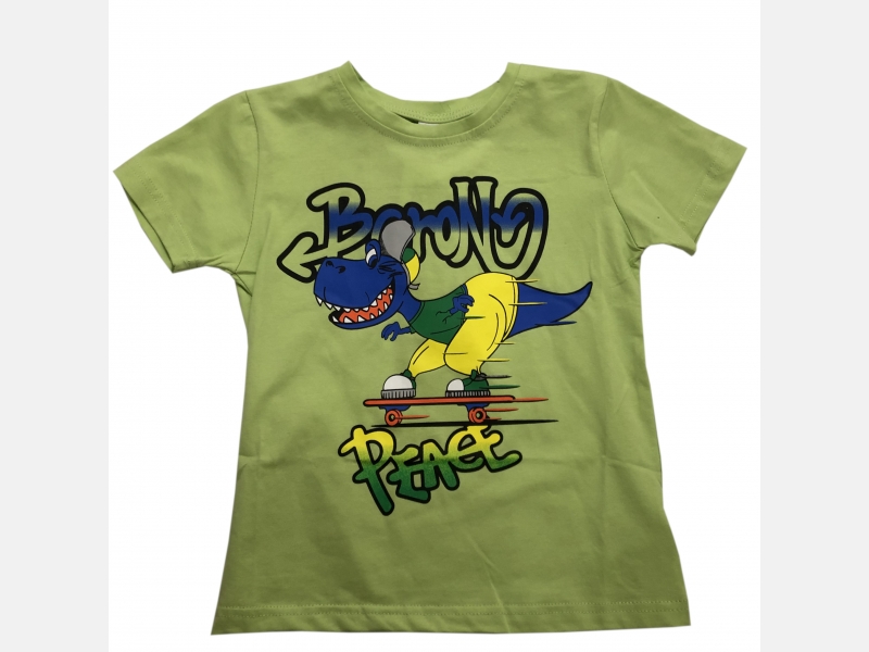 Koszulka chłopięca DINOZAUR zielona T-shirt
