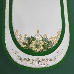 BIEŻNIK 50 x 110 cm biało-zielony BAŁWANEK