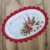 Serwetka Świąteczna ŚWIECZKI  20 x 30 cm czerwona lamówka