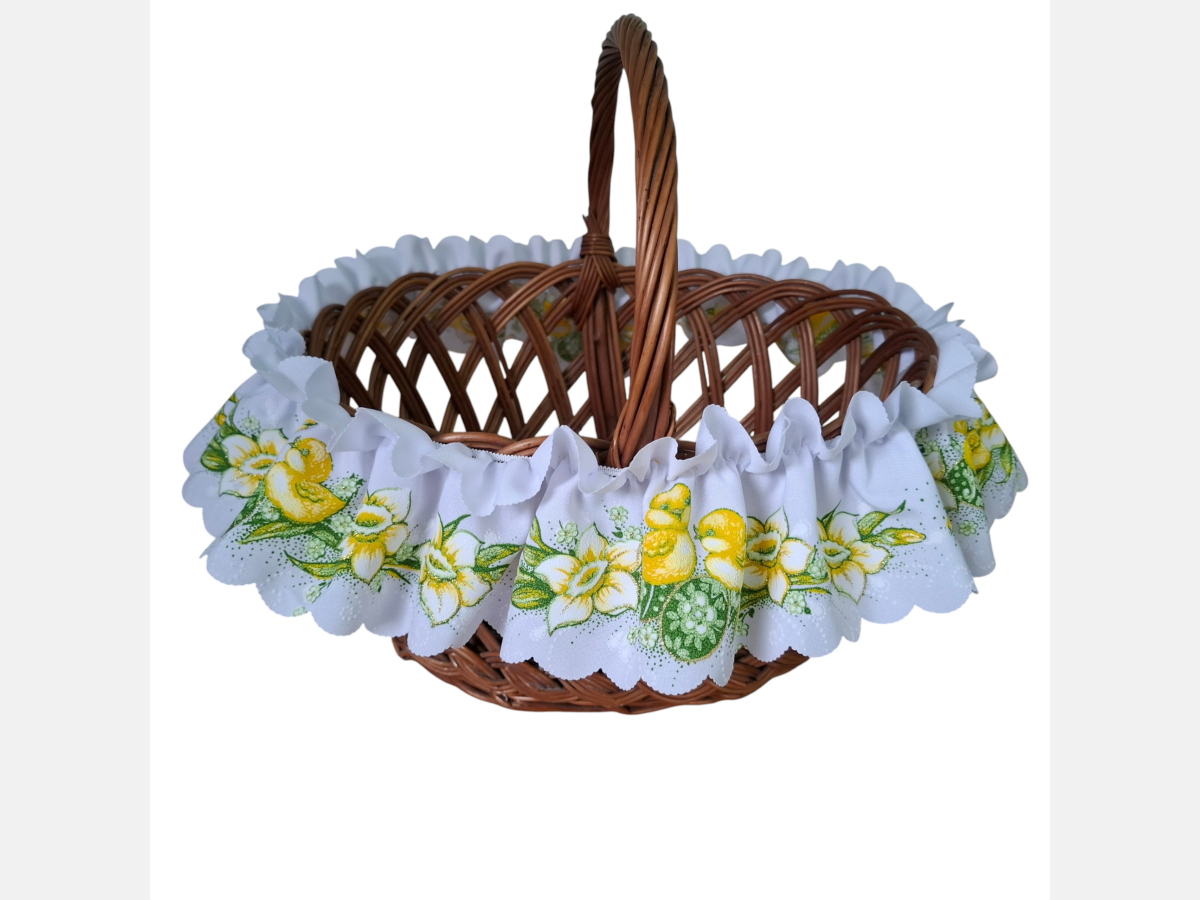 DUŻA opaska na koszyczek WIELKANOCNY KURCZĄTKA śr. 60 cm NOWOŚĆ