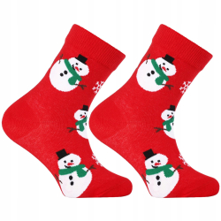 DZIECIĘCE skarpety ŚWIĄTECZNE bałwan, renifer PREZENT bawełna 3-pak MORAJ