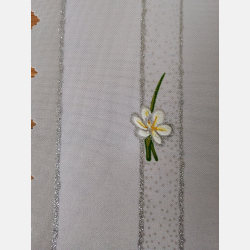 KWADRATOWA serwetka WIELKANOCNA pisanki, stokrotki kurczaczki 35 CM