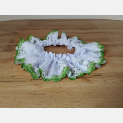 DUŻA opaska na koszyczek WIELKANOCNY BARANKA srebrne wstawki śr. 60 cm NOWOŚĆ