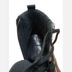 Adidasy męskie OCIEPLANE wysokie CZARNE OBUWIE SPORTOWE LURSO skóra naturalna