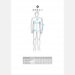 GRANATOWA męska kurtka puchowa boxy z kapturem ZIMOWA  MORAJ