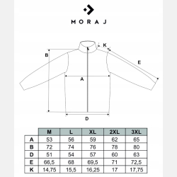 Kurtka męska CZARNA wiatroszczelna typu SOFTSHELL MORAJ