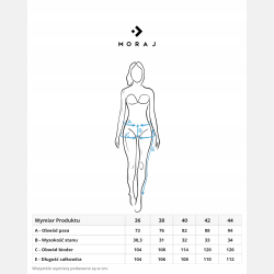 SPODNIE damskie, cienki JEANS, WYSOKI stan NIEBIESKIE MORAJ