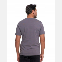 KOSZULKA MĘSKA z nadrukiem gitara BAWEŁNA GRAFIT MORAJ