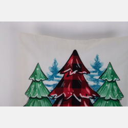 Świąteczna POSZEWKA na jasiek CHOINKI, zamek błyskawiczny 45x45 MORAJ