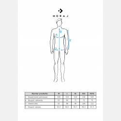 GRANATOWY męski DZIANINOWY sweter, zamek, półgolf, wzorek MORAJ