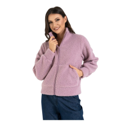 BLUZA DAMSKA SHERPA, baranek, stójka, zamek, kieszenie, kieszenie MORAJ