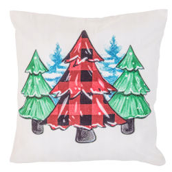 Świąteczna POSZEWKA na jasiek CHOINKI, zamek błyskawiczny 45x45 MORAJ