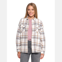 FLANELOWA, SZARA koszula w kratę bawełniana MORAJ