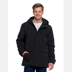 CZARNA męska czapka OCIEPLANA polar uniwersalna MORAJ