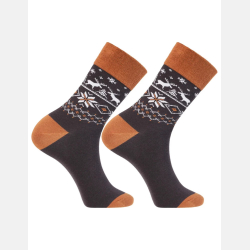 ŚWIĄTECZNE wysokie SKARPETY męskie 3-pak PREZENT wzory MORAJ