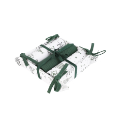 ŚWIĄTECZNY 3-pak ręczników kuchennych ZIELONY 40x70 PREZENT MORAJ