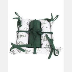 ŚWIĄTECZNY 3-pak ręczników kuchennych ZIELONY 40x70 PREZENT MORAJ