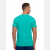 MĘSKI T-SHIRT  krótki rękaw TURKUSOWA klasyczna GŁADKA MORAJ