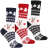 DAMSKIE skarpety ŚWIĄTECZNE choinki RENIFER 3-pak WYSOKIE MORAJ