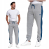 SZARE męskie spodnie dresowe WSTAWKI bawełna MORAJ