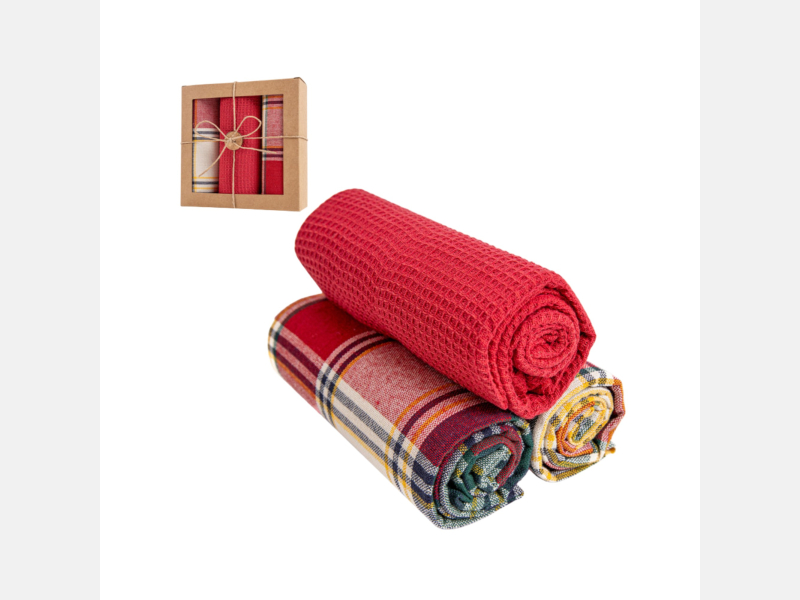 Zestaw ręczników kuchennych PREZENT 3-pak 40x70 MORAJ!