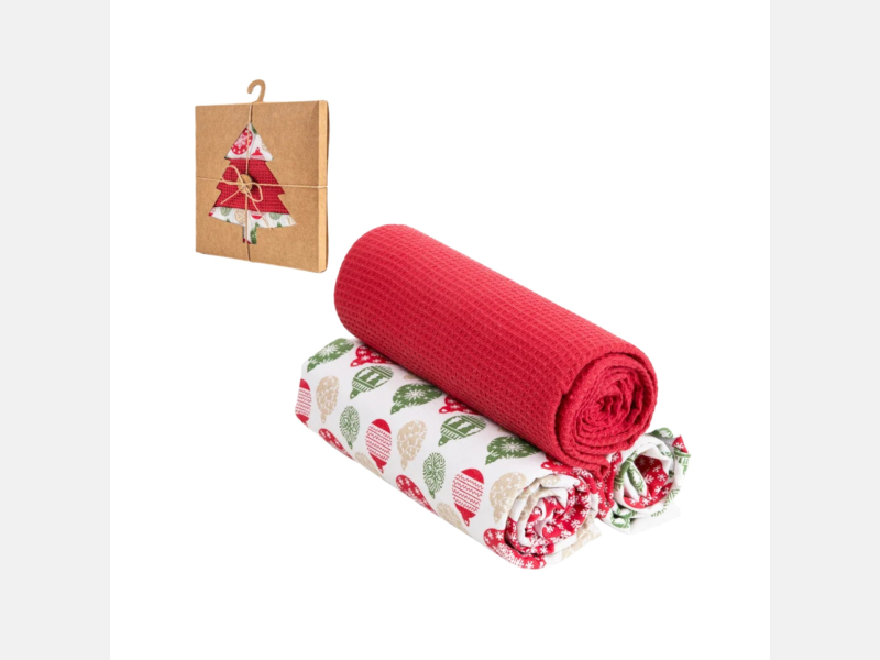 Zestaw 3 RĘCZNIKÓW kuchennych BOMBKI 40x70 PREZENT MORAJ