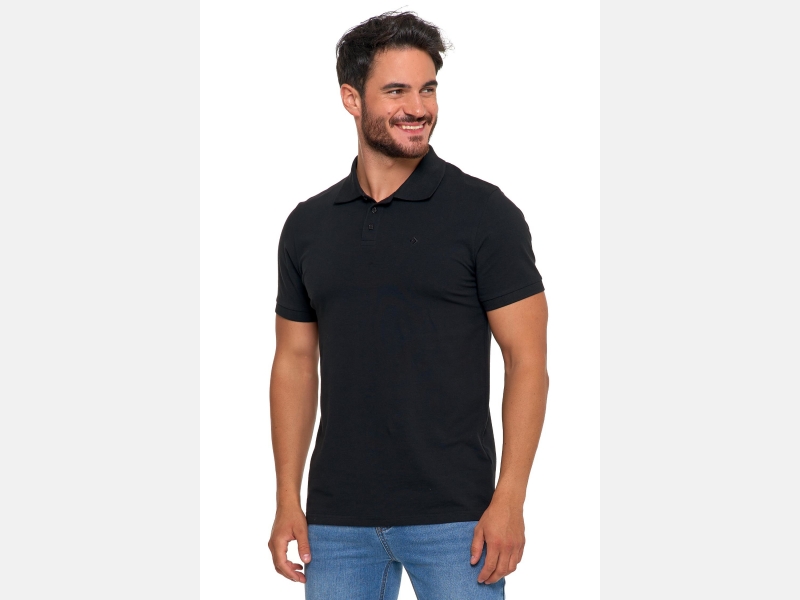 Czarna koszulka męska z bawełny czesanej PREMIUM LINE MORAJ