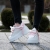 Adidasy damskie BIAŁE model TRANI WHITE różowa sznurówka