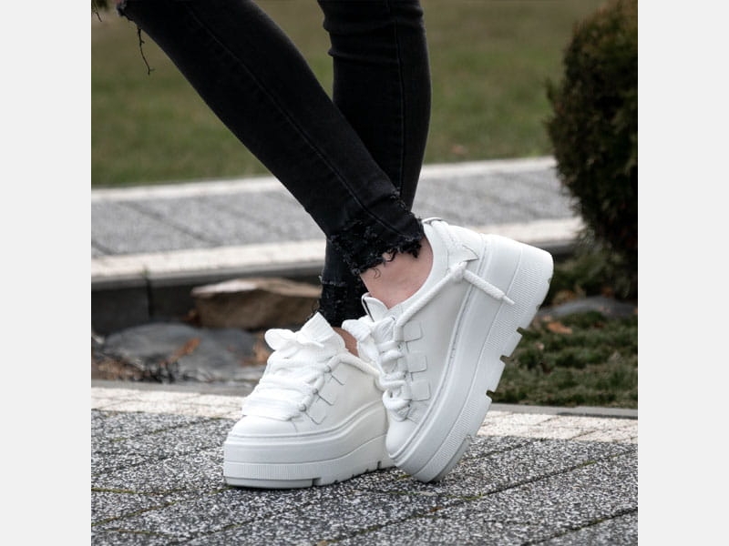 Adidasy damskie BIAŁE sneackers model TRANI WHITE